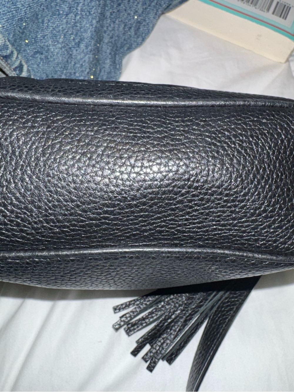 Gucci Black Soho Disco Leather Crossbody with Interlocking GG - Picture 9 of 13